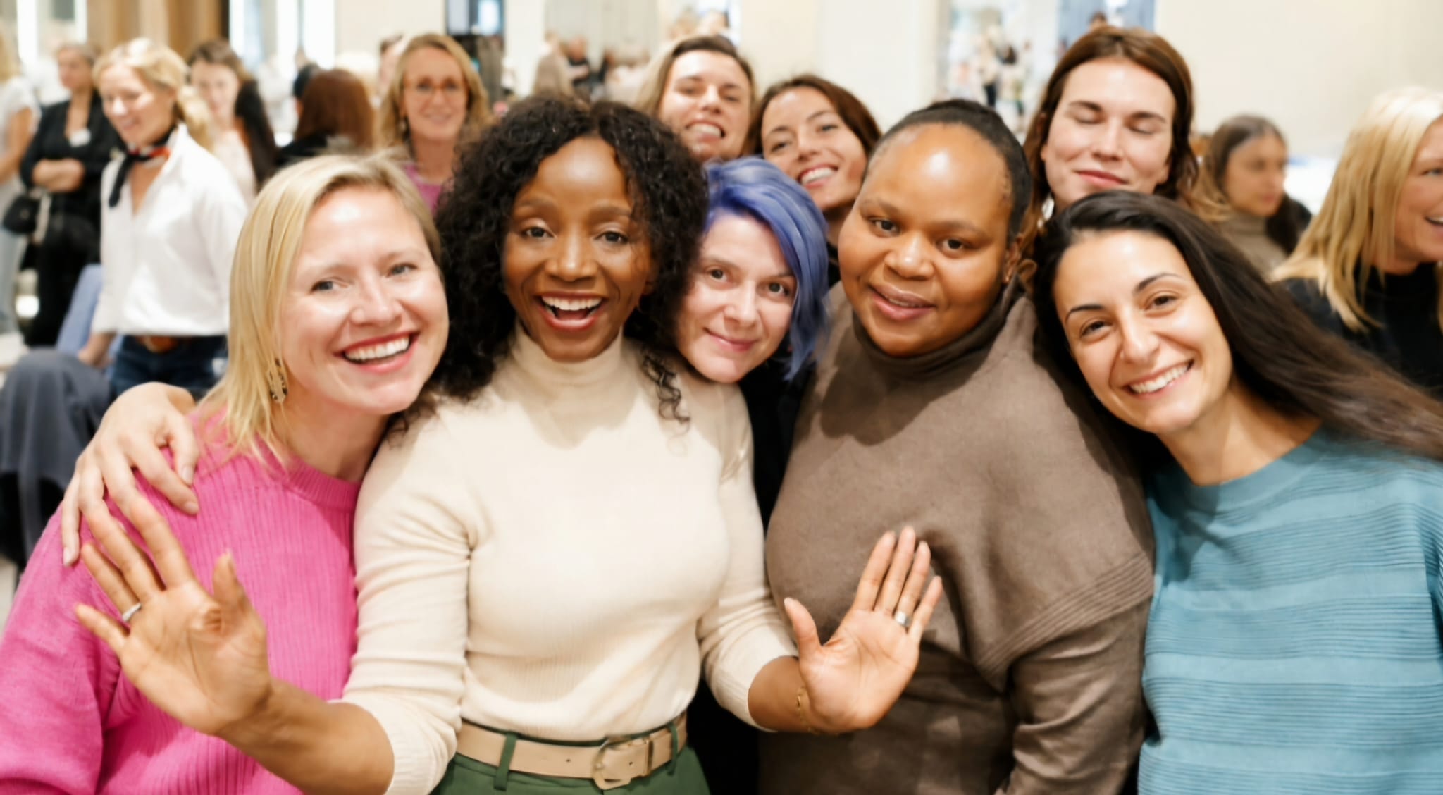 Women at a FemExec Wellness workplace wellbeing workshop